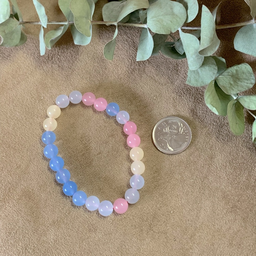 🌼 Colour enhanced Morganite bracelet